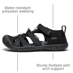 Keen Toddler Black Closed-Toe Adventure Sandals